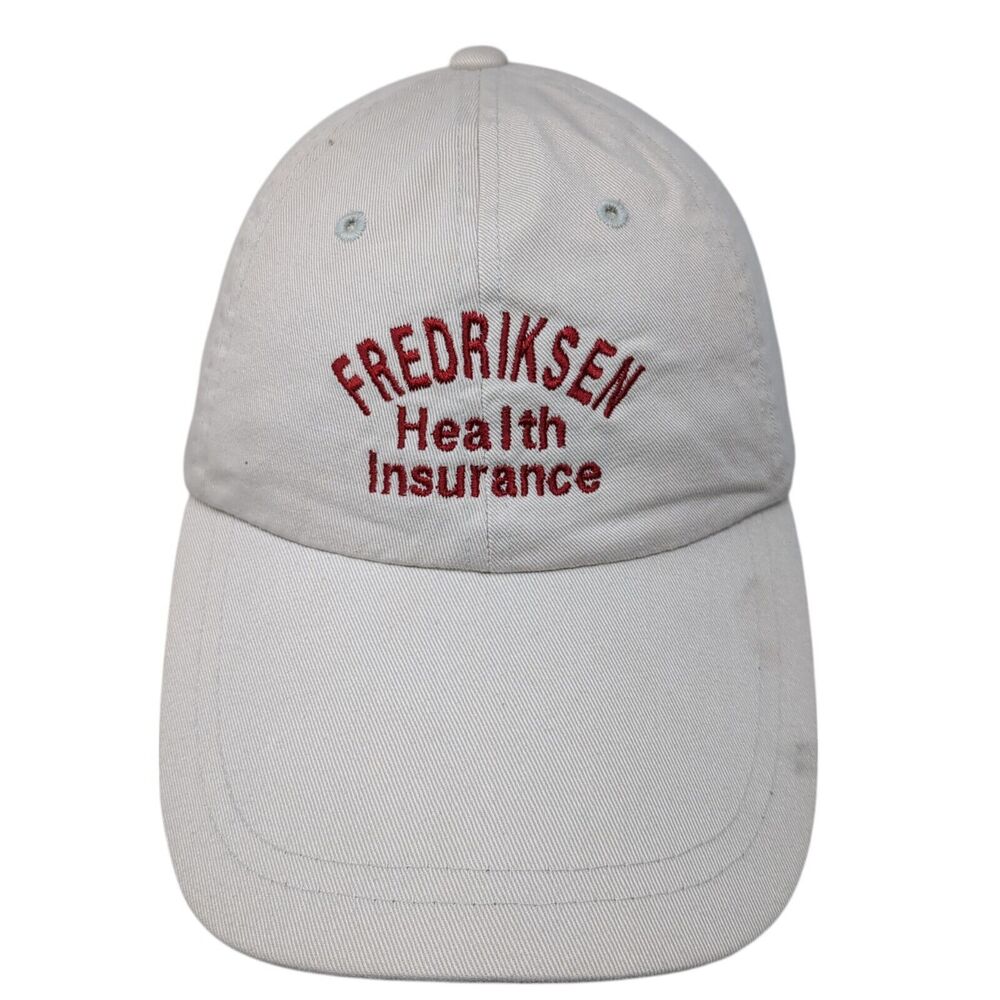 Fredriksen Health Insurance Strapback Hat Tan OS Adjustable Embroidered Magic